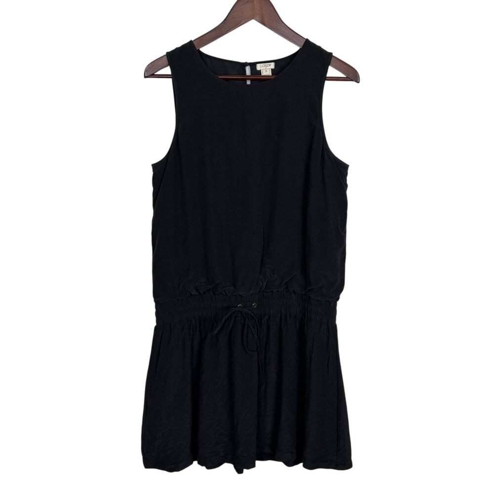 J. Crew Silk Charcoal Gray Drop Waist Sleeveless Dress Women's Small